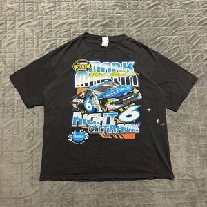 Vintage‎ 90s Mark Martin Nextel Cup Nascar Racing Double-Sided Shirt